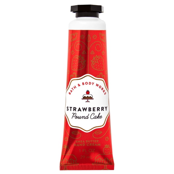White Barn STRAWBERRY POUND CAKE Shea Butter Hand Cream 1.0 Fluid Ounce-Bath and Body Works