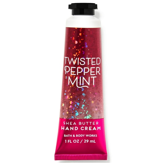 White Barn TWISTED PEPPERMINT Shea Butter Hand Cream 1.0 Fluid Ounce-Bath and Body Works