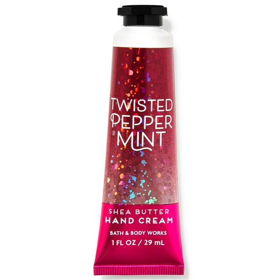 White Barn TWISTED PEPPERMINT Shea Butter Hand Cream 1.0 Fluid Ounce-Bath and Body Works