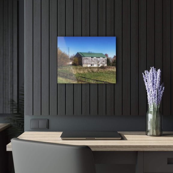 U R There Photography Hadley White Rustic Farmhouse Acrylic Wall Print 20"x16"