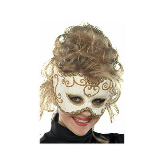 White Baroque Eye Mask