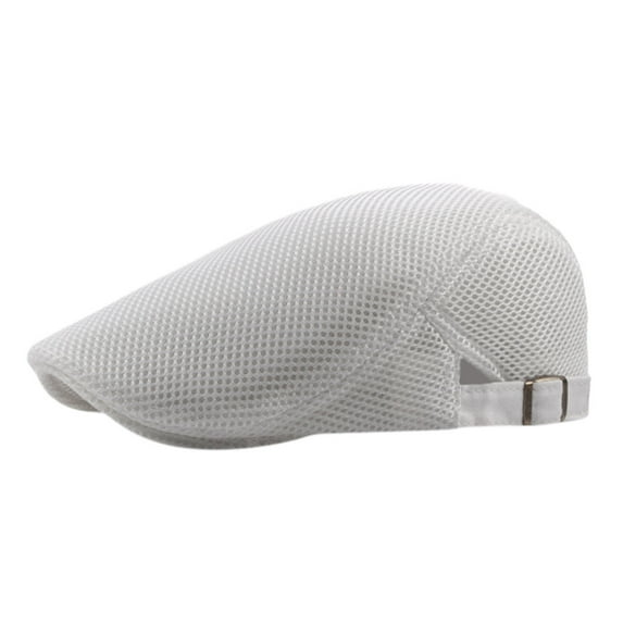 White Baseball Caps Men Breathable Mesh Summer Hat Newsboy Beret Ivy Cap Cabbie Flat Cap Gifts