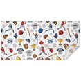 thumbnail image 1 of White Baseball Elements Pattern Rectangle Tablecloth 60"x120",Waterproof Polyester Rectangle Table Cloth, Wipeable Spillproof Polyester Tablecloth for Dining, Camping, Indoor and Outdoor, 1 of 6