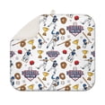 thumbnail image 1 of White Baseball Fun Club Pattern Dish Drying Mat for Kitchen 1 Pack, Ultra Absorbent Microfiber Dishes Drainer Mats,16"x18", 1 of 6