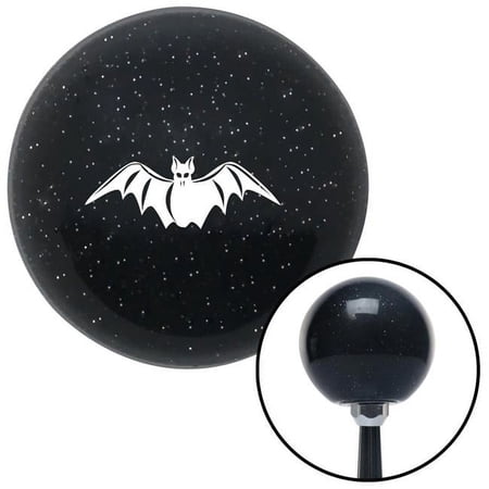 White Bat Black Metal Flake Shift Knob with M16 x 1.5 Insert Shifter Auto Manual
