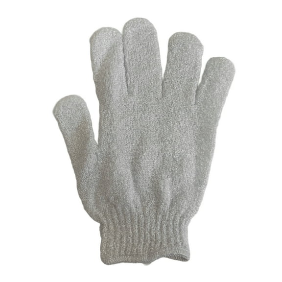 White Bath Massage Glove, Luxurious Exfoliation and Gentle Massage for Soft, Rejuvenated Skin, 100% Nylon, Fits Most Hands, Enhances Your Bath Routine with Comfort and Effectiveness