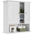 thumbnail image 1 of White Bathroom Cabinet Wall Mounted, Small Bathroom Medicine Cabinet with 2 Door Adjustable Shelves, Bathroom Wall Cabinet Over Toilet for Laundry Room Kitchen, 1 of 19
