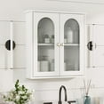 thumbnail image 1 of White Bathroom Wall Cabinet,Bathroom Cabinet Wall Mounted with Arched,White Medicine Cabinet Over Toilet,Surface Mount Medicine Cabinet for Laundry Room,Kitchen,Storage Cabinet 22x23, 1 of 7