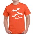 thumbnail image 1 of White Bats Top Halloween Gift Shirt for Men - S M L XL 2XL 3XL 4XL 5XL Happy Halloween Graphic Tee - Funny Scary Holiday Tee T-Shirt Mens, 1 of 2