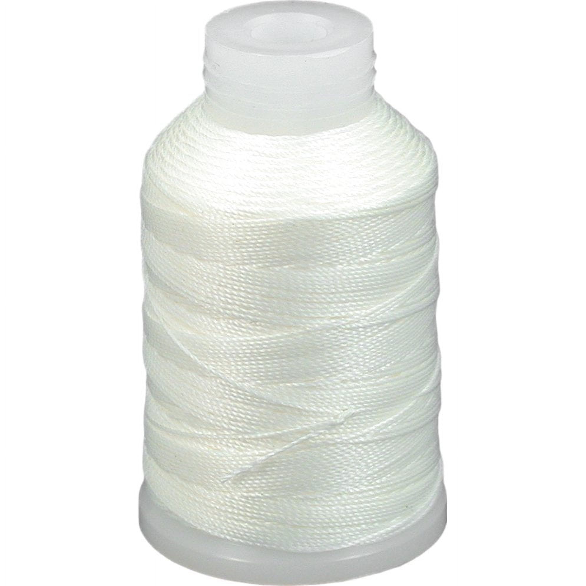 White Beadsmith Nylon Beading Thread Cord Sz F 140yds