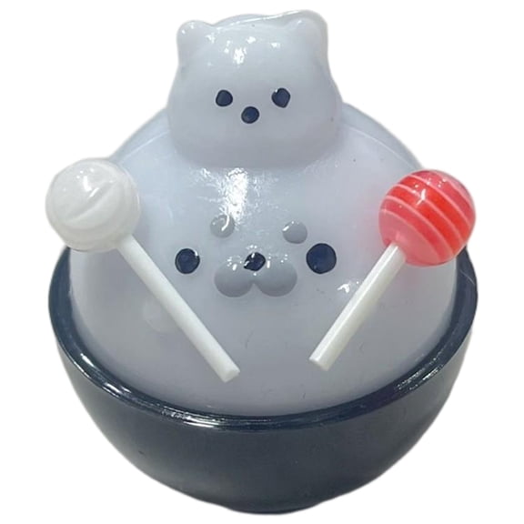 White Bear Slow Rising Stress Ball, Office Squeeze Toys for Desk, Sensory Valentines Gift for Student