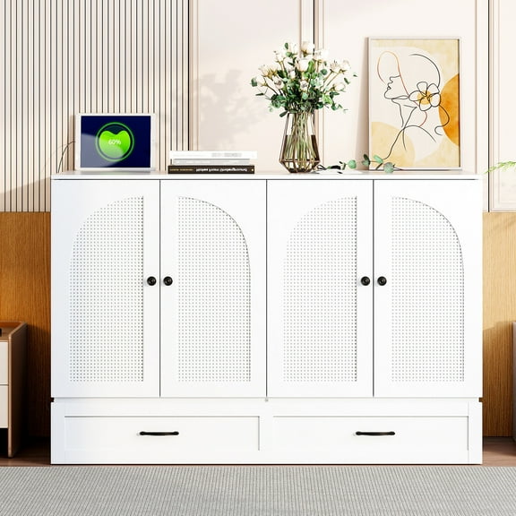 White Bed With Ample Storage Capacity - Maximize Room Utilization In Small Homes. Full Size For A Restful Sleep. Store Pillows, Clothes, Easily. Design. Charging. Quick Assembly. 75.1in Length X