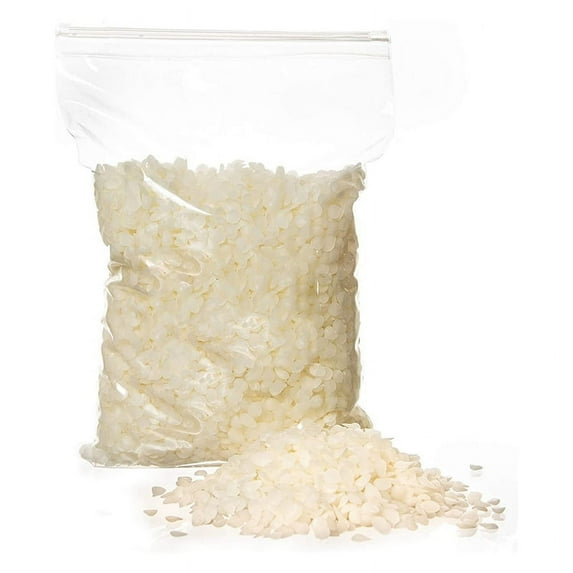 White Beeswax Pellets for Candle Making , Easy Melt Beeswax Pastilles for DIY Candles, (1 LB)