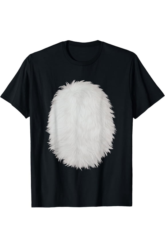 White Belly Costume DIY Cosplay Panda Bear Cat Skunk Deer T-Shirt