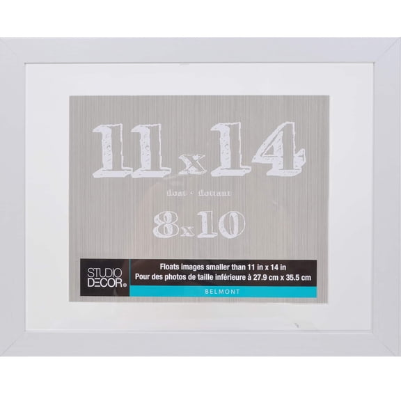 Studio Decor White Belmont Float Frame
