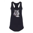 thumbnail image 1 of White Bengal Tiger Racerback Tank Women -SPIdeals Designs, Female Large, 1 of 4