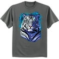 thumbnail image 1 of White Bengal Tiger Shirt Mens Graphic Tee, 1 of 1