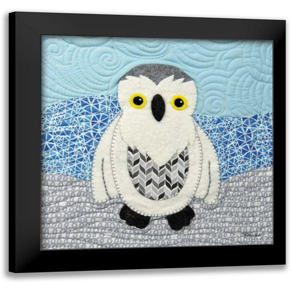White, Betz 20x20 Black Modern Framed Museum Art Print Titled - Snowy Owl