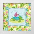 thumbnail image 1 of White, Betz 20x20 White Modern Wood Framed Museum Art Print Titled - Meadow Turtle I, 1 of 4