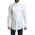 thumbnail image 1 of White Bib Cotton Poplin Men Formal Shirt, 1 of 4