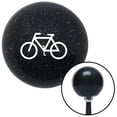 thumbnail image 1 of White Bicycle Black Metal Flake Shift Knob with M16 x 1.5 Insert Shifter Auto Brody, 1 of 1