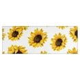 thumbnail image 1 of White Big Sunflower Pattern Kitchen Rug Mat,Kitchen Runner Rugs Non Skid Washable,Decorative Kitchen Floor Mats for Kitchen,Sink,Laundry,17"X47", 1 of 5