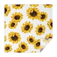 thumbnail image 1 of White Big Sunflower Pattern Square Tablecloth,Waterproof Square Table Cover,Wipeable Spillproof Washable Table Cover for Home Kitchen Party Decor 60"x60"(152x152cm), 1 of 6