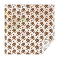 thumbnail image 1 of White Bigfoot and Footprint Pattern Square Tablecloth,Waterproof Square Table Cover,Wipeable Spillproof Washable Table Cover for Home Kitchen Party Decor 42"X42"(107x107cm), 1 of 6