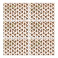 thumbnail image 1 of White Bigfoot and Footprint Pattern Summer Placemats Table Placemats Set Of 6-Linen Kitchen Washable Placemats Table Mats 11.8"x17.7" Non-Slip Heat Resistant, 1 of 5