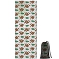 thumbnail image 1 of White Bigfoot and Tree Pattern Hot Yoga Mat Towel Non Slip for Hot Yoga - Quick-Drying Yoga Mat Cover with 4 Corner Pockets with Travel Bag - Hot Yoga Towel Non Slip 70"x26", 1 of 6