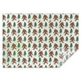 thumbnail image 1 of White Bigfoot and Tree Pattern Rectangle Tablecloth 60"x84",Waterproof Polyester Rectangle Table Cloth, Wipeable Spillproof Polyester Tablecloth for Dining, Camping, Indoor and Outdoor, 1 of 5
