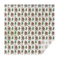 thumbnail image 1 of White Bigfoot and Tree Pattern Square Tablecloth,Waterproof Square Table Cover,Wipeable Spillproof Washable Table Cover for Home Kitchen Party Decor 42"X42"(107x107cm), 1 of 6