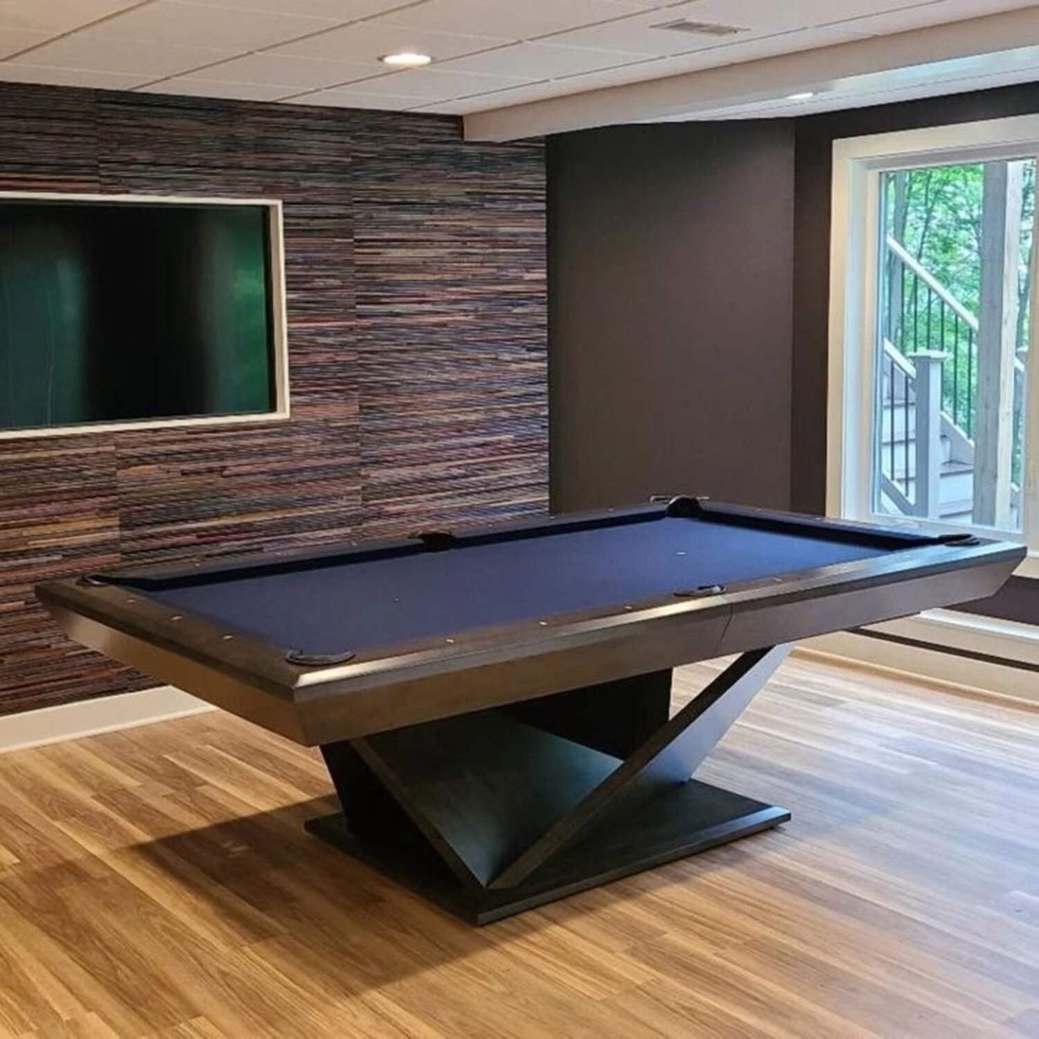 White Billiards Kyoto Modern Slate Pool Table - Walmart.com