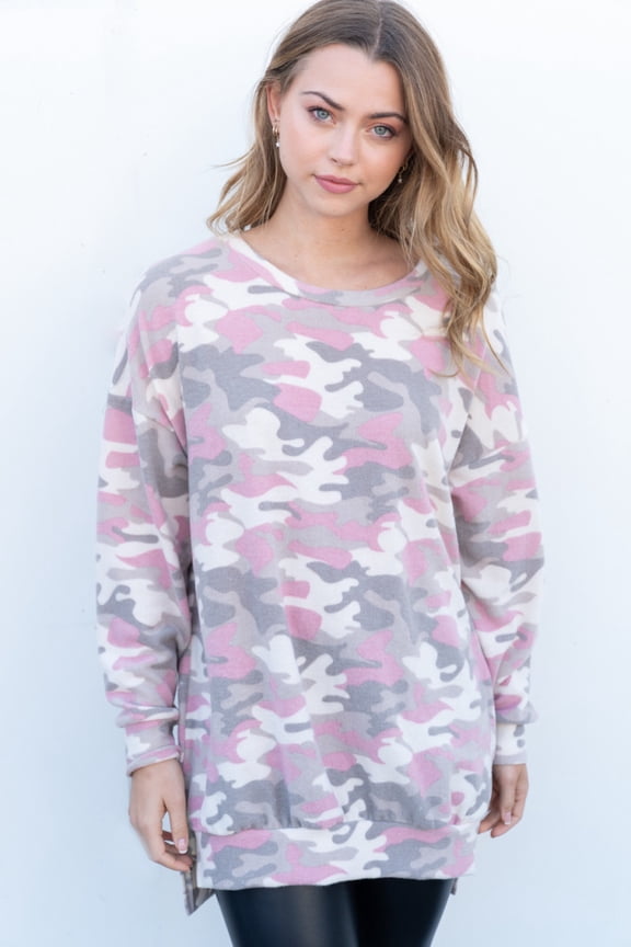 Long Sleeve Multi Pink Camo (S)