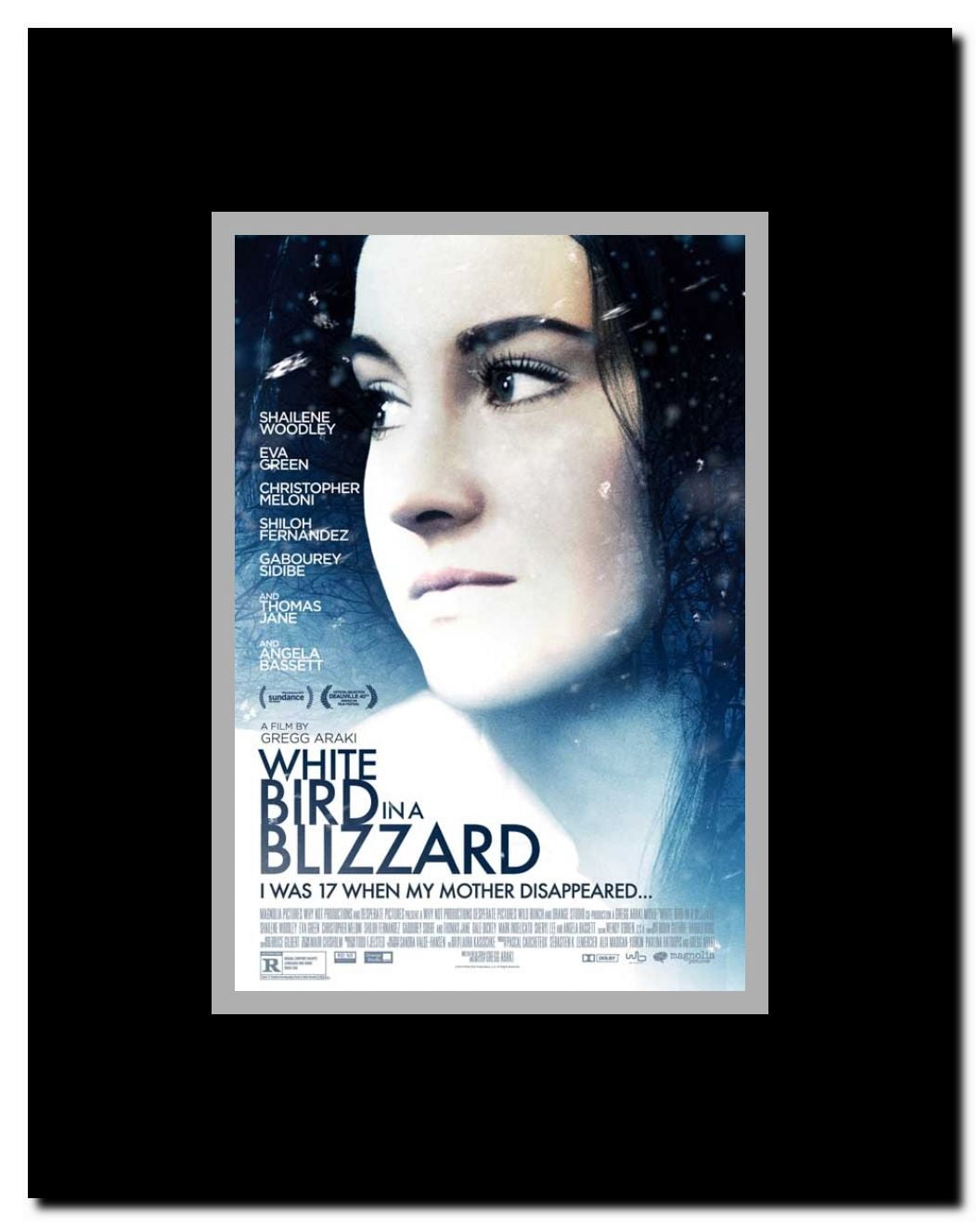 White Bird in a Blizzard Framed Movie Poster