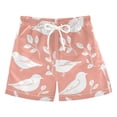 thumbnail image 1 of White Birds Pigeons Leaves Boys' Swim Trunks Board Shorts Beach Pants Bathing Bottoms 3T, 1 of 8