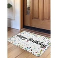 thumbnail image 1 of White Birthday Door Mat&nbsp;Indoor Outdoor Entrance,Non Slip Rug for Kitchen Bathroom Entryway Rug,Colorful Confetti Ribbons Polka Dots Classroom Washable Doormat Floor Mat Home 24x36 Inch, 1 of 8