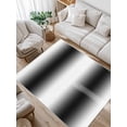 thumbnail image 1 of White Black Area Rug for Bedroom 4x6 Ft Gradient Modern Art Ombre Super Soft fuzzy Throw Rug Non-Slip Fluffy Plush Indoor Floor Carpet for Living Room Nursery Home Decor, 1 of 8