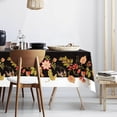 thumbnail image 1 of White Black Birds Flowers Waterproof Fabric Tablecloth,Rectangle Watercolor Wrinkle Oil-Proof Resistant Table Cover for Dining Table, Buffet Parties and Camping,(60" x 84" inch), 1 of 6
