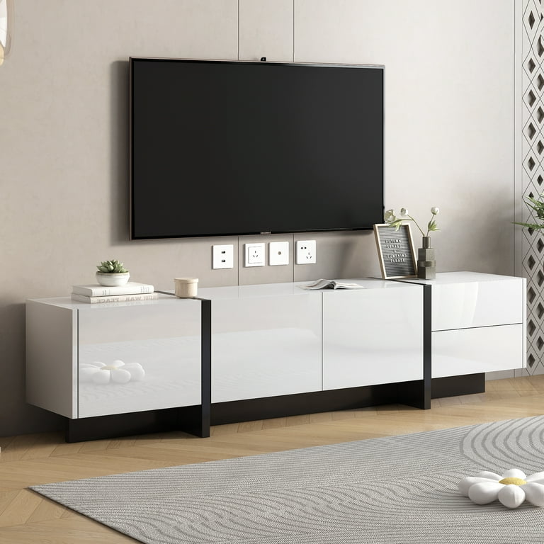 White table tv stand online
