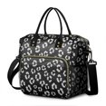 thumbnail image 1 of White and Black Leopard Print Insulated Leakproof Lunch Box for Women, Large Lunch Bag for Tween Teen Adult, Loncheras Para Mujer for Work Beach Travel Picnic Camping, 1 of 6