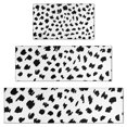 thumbnail image 1 of White and Black Of Leopard Print Kitchen Rugs Sets Of 3,Kitchen Runner Rugs Non Skid Washable,Decorative Kitchen Floor Mats for Kitchen,Sink,Laundry,17"x30"+ 17"x47" + 17"x59", 1 of 6