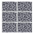 thumbnail image 1 of White and Black Of Leopard Print Summer Placemats Table Placemats Set Of 6-Linen Kitchen Washable Placemats Table Mats 11.8"x17.7"Non-Slip Heat Resistant, 1 of 5