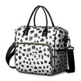 thumbnail image 1 of White and Black Of Leopard Print Womens Lunch Box for Work,Insulated Large Lunch Bag for Tween and Teen,Loncheras Para Mujer,Leakproof Adult Lunch Bag for Work,Beach,Travel,Picnic,Camping, 1 of 7