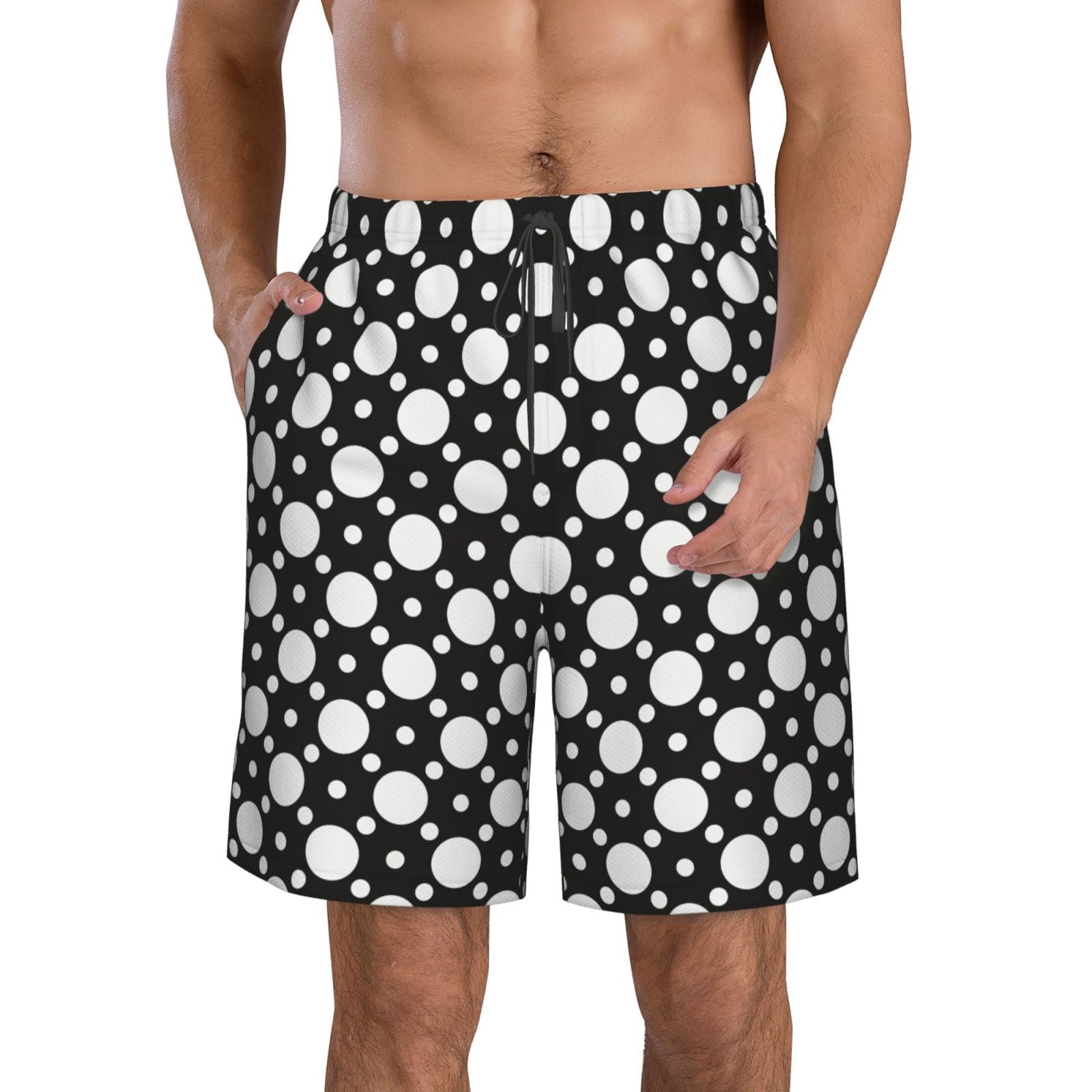 Brown And Black Polka Dot Men's Shorts main image 1