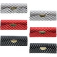 thumbnail image 1 of Motique Accessories White & Black & Red Ladies Polka Dot Lipstick Case with Mirror Set of 6, 1 of 6