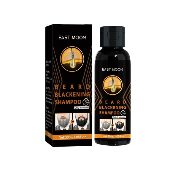 White To Black Shampoo,Guys Natural Darkening Beard Shampoo, Beard Blackening Shampoo, Beard Coloring For Men, Beard Coloring Men Beard Shampoo Beard Blackening Shampoo Beard Care 30ml Black