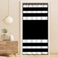 thumbnail image 1 of White Black Shower Curtain for Bathroom Boho Waterproof Shower Curtains Cloth with Hooks Bohemian Stripe Fabric Home Bath Decor Curtain 36x72 inches, 1 of 6