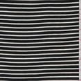 thumbnail image 1 of White/Black Stripe Rib Knit, Fabric By the Yard, 1 of 1