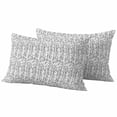 thumbnail image 1 of White Black Striped Outdoor Waterproof Pillow Covers, Abstract Modern Art Irregular Stripe Decorative Rectangle Throw Pillowcase Sofa Cushion Sham for Patio/Couch/Chair, 20"x12" 2 Pack, 1 of 8